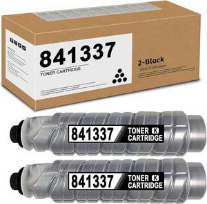 HIYOTA 841337 / 2120D 2522 5627 Toner Cartridge 2 Pack Black Replacement for Ricoh Aficio 1022 1027 2022 2027 3025 3030 3352 MP 2510 2550 2851 3010 3350 3351 Printer 841337 Toner