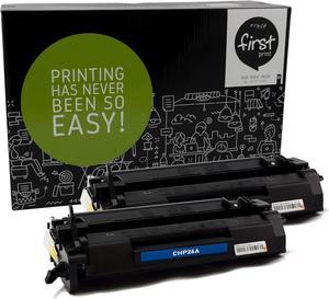 First Print 2 Pack Black Toner Cartridge Compatible for HP-26A (CF-226A)- for Laserjet Pro M402, M402dn, M402dw, M402d, M402n, MFP M426, M426fdn, M426fdw