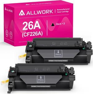 Allwork Compatible Toner Cartridge Replacement for HP CF226A 26A CF226X 26X for HP Pro M402dw M402dn M402n M402dne MFP M426fdw MFP M426fdn MFP M426dw Printer(Black 1 Pack)