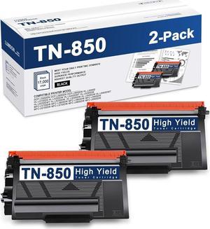 TN-850 TN850 High Yield 2-PK Black Toner Cartridge Replacement for Brother TN 850 DCP L5500DN HL L5000D HL L5200DW HL L6200DW HL L6400DW MFC L5700DW MFC L5900DW MFC l6700dw MFC L6900DW Printer