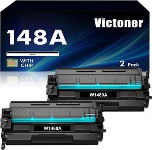 148A Toner Cartridge Black 148X (with Chip) Compatible Replacement for HP 148A W1480A W1480X for HP Pro 4001dw 4001dn 4001n MFP 4101fdw 4101fdn Printer Ink (2 Packs)