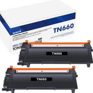 TN660 TN-660 TN630 Toner Cartridge: 2 Pack High Yield Black Compatible TN 660 TN 630 TN-630 Toner Replacement for Brother HL-L2300D HL-L2380DW HL-L2320D HL-L2340DW DCP-L2540DW MFC-L2700DW Printer