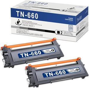 TN660 High-Yield Toner Cartridge Replacement for Brother TN660 TN-660 with HL-L2300D HL-L2380DW HL-L2320D MFC-L2700DW DCP-L2540DW HL-L2340DW HL-L2360DW Printer (Black,2 Pack)