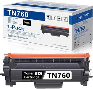 GORLENKE TN760 Toner TN-760 Cartridge Replacement for Brother TN 760 MFC-l2710dw HL-2350dw DCP l2550dw HL-l2370dw HL-L2390DW HL-L2395DW Printer (1-Pack, Black)