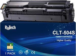 CLT-K504s CLT-504S CLT504S Black Toner Cartridge 1 Pack,with Upgraded Smart Chip Compatible Replacement for Samsung 504 504S for CLX-4195FW CLP-415NW SL-C1810W SL-C1860FW Printer