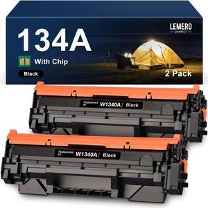 134A 134X with Chip Black Toner Cartridge High Yield LemeroUexpect Compatible Replacement for HP 134A W1340A 134X W1340X Toner Cartridge for M209dw MFP M234dw M234sdn M234sdw Printer (2-Black)