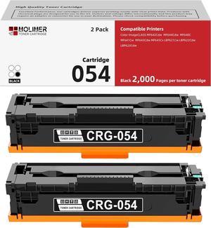 CRG-054 Toner Cartridge Replacement for Canon 054 Color ImageClass MF644Cdw MF642Cdw MF640C LBP622Cdw Printer 2-Pack Black,3024C001