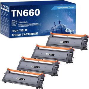 ANKINK High Yield TN660 Toner Cartridge Replacement for Brother TN-660 630 TN630 to Use with Brother MFC-L2700DW L2720DW HL-L2300D L2320D L2340DW L2360DW L2380DW DCP-L2540DW Laserjet Printer(4 Black)