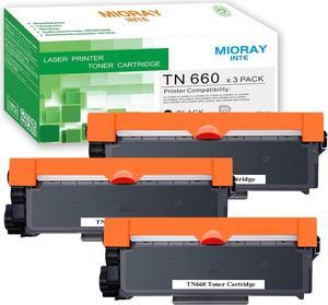 MIORAYINTE Compatible TN660 Toner Catridge Repalcement for Brother Printer TN660 TN-660 TN630 TN-630 High Yield Toner Ink Use with HL-L2300D HL-L2380DW HL-L2320D HL-L2340DW MFC-L2720DW (Black, 3Packs)