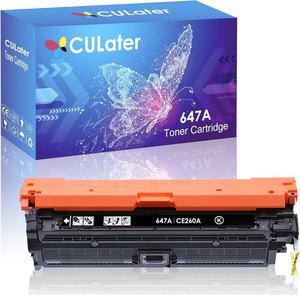 CULater Remanufactured Toner Cartridge Replacement for 647A CE260A Black Toner Cartridges for HP Color CP4025dn CP4025n CP4525 CP4525dn CP4525n CP4525xh Printer (1 Black)