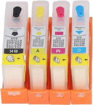 4 Pcs Ink Cartridge Printer Ink Cartridge Refill Ink Cartridge Refill Ink Cartridge for Office Printer Replacement (HP 934-935)