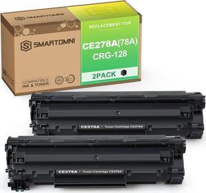 S Smartomni Compatible 78A CRG-128 Toner Cartridge Replacement for HP CE278A Canon 128 for HP P1606dn P1600 M1536dnf Canon D530 D550 LBP6230dw LBP6200d MF4890dw MF4880dw MF4450 Printer, 2 Packs