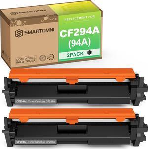 S SMARTOMNI Compatible Toner Cartridge Replacement for HP CF294A 94A 94X Toner Cartridge Compatible use with HP Laserjet Pro M118dw MFP M148dw MFP M148fdw Printer (Black, 2-Pack)