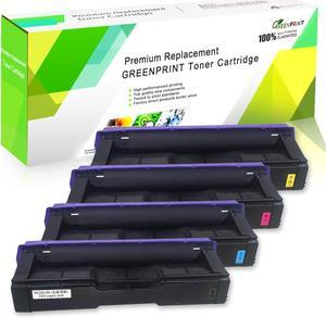 4 Colors Compatible Toner Cartridges SP C250 C261 GREENPRINT High Capacity 2300 Pages for Black Cyan Magenta Yellow for RICOH Aficio SP C250DN C250SF C261SFN C261SFNw C261DNw Laser Printers