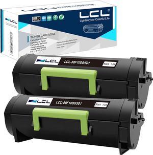 LCL Compatible Toner Cartridge Replacement for Lexmark 50F1000 50F000G 500G 501 MS310d MS310dn MS312DN MS410d MS410dn MS415DN MS510dn MS610DN MS610DTN MS610DE MS610DTE (2-Pack Black)