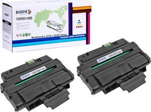 BAISINE Compatible Toner Cartridge for Xerox 106R01486 Toner, for use in Xerox WorkCentre 3210, Xerox WorkCentre 3220 Printer Ink - High Yield 4,100 Pages (Black, 2 Pack)