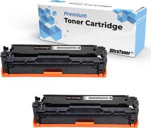 2BK Ultra Toner® Compatible Replacement for HP 128A CE320A CE321A CE322A CE323A Black Toner Cartridge Combo for HP Color LaserJet CP1525nw CP1525nw CM1410 CM1415 CM1415fn CM1415fnw CP1525 CP1525n (2