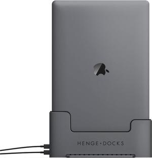 Henge Docks Vertical Docking Station for The 13 inch MacBook Pro with Thunderbolt 3 (NO Touch Bar) | Fits 13-inch MacBook Pro (2016-2018) | 2 USB-C Ports | Docking Hub Station | Work from Home