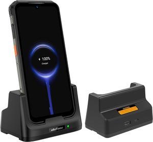 Ulefone Wireless Charger for Ulefone Armor 21 Power Armor 16 Pro Desk Charging Dock Dual Output Charging 2in1 Charger Stand