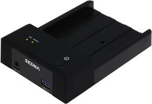 SEDNA - SE-EHD-331-U Tool Free USB 3.0 2.5/3.5" External SATA Hard Disk Drive Docking Station (Horizontal Flat Bed Type)