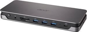 Acer USB Type-C Gen 1 Dock | 2 x HDMI 2.0 Ports | 1 x Display Port | 3 x USB 3.1 Gen1 Ports | Ethernet | SD Card Reader Up to 2TB | Requires One USB 3.1 Type-C on Computer