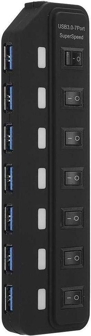 USB Splitter, Docking Station Hub, USB Hub, 7-in-1 for Computer USB Equipment