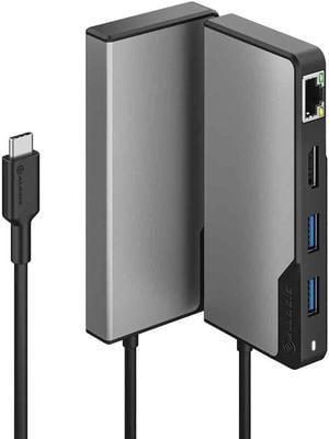 ALOGIC USB-C Fusion Alpha 5-in-1 Hub V2-2 x USB-A 3.1 Gen 1, 1 x USB-C 3.1 Gen 1 & 100WPD, 1 x HDMI 4K@60Hz, and 1 x Gigabit Ethernet