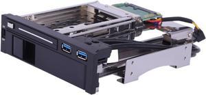 PENCHEN Hard Drive Enclosure,Dual Bay 3.5" + 2.5" Inch SATA III Hard Drive HDD & SSD Tray Caddy Internal Mobile Rack Enclosure Docking Station with USB 3.0 Port Hot Swap