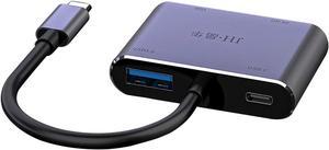 SHUBHU 12 in 1 4K UHD Type C Hub USB3.0 HDMI VGA PD Adapter Docking Station for PC MacBooks Pro Air, Chromebook Pixel Laptop, Black, H