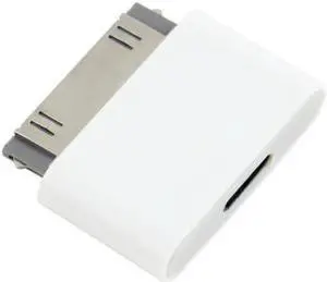 Lightning 8 Pin Female to 30 Pin Male Adapter for Iphone 4s 3 Ipod Touch 4 Ipad 1 8pin , works with docking stations to charge only - Does not support audio