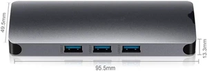 Type-C Hub to RJ45 4K HDMI PD SD/TF Card Read 3.5 mm Audio Interface USB 3.0 9-in-1 Multifunctional Adapter USB-C Docking Station Type-C Hub to RJ45 4K HDMI PD SD/TF Card Read 3.5 mm Audio Interface USB 3.0 9-in-1 Multifunctional Adapter USB-C Docking Station