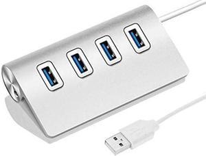 USB Type C Charging Dock High Speed 5Gbps 4 Ports USB 3.0 HUB Portable Aluminum USB Splitter, Support 2TB for iMac Pro,Notebook PC and Other Type C Devices (Color : Silver)