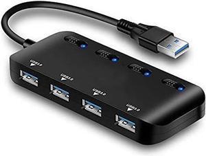 XIXIDIAN Sub-Control Switch USB C Hub,4 Port USB 3.0 Hub for Tablet Laptop Computer Notebook