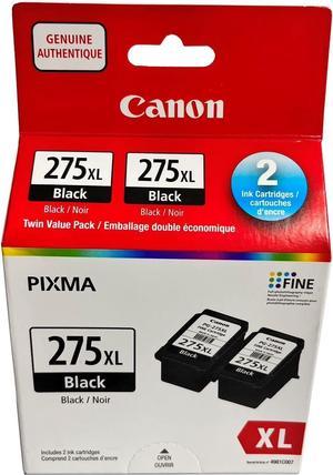 Canon PG-275XL Ink Cartridge PG-275 275XL 275 XL Black for Canon Pixma TS3520 TS3522 TS3500 TR4720 Printer Ink(2 Pack)