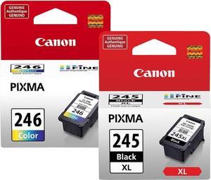 Canon PG-245 XL High Capacity Black Ink Cartridge (8278B001) + Canon CL-246 Color Ink Cartridge (8281B001)