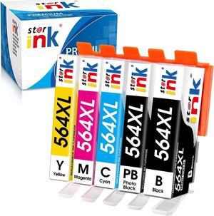 Starink Comaptible Ink Cartridge Replacement  564XL 564 XL for Officejet 4620 Photosmart 5510 5520 5525 6510 6512 6515 6520 7510 7515 7520 7525 B8550 D7560 C309g C410a DeskJet 3520, 5 Packs