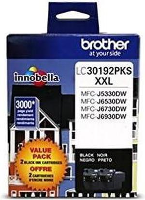 Brother LC30192PKS Innobella Black Ink Cartridges, Super High Yield