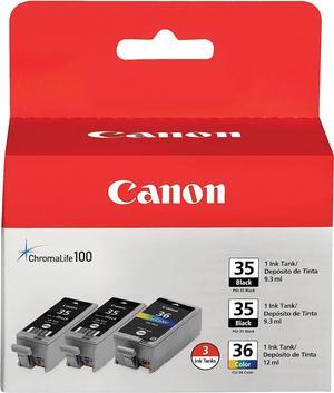 Canon 1509B007AB/AE PGI-35 Twin CLI-36 Color Ink-Black