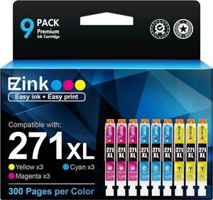 E-Z Ink (TM) Compatible Ink Cartridge Replacement for Canon CLI-271XL CLI 271 XL to use with TS6020 TS9020 TS8020 MG5720 MG5722 MG6820 MG6821 MG6822 MG7720 (3 Cyan,3 Magenta,3 Yellow) 9 Pack