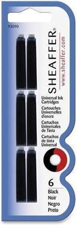 Sheaffer 93090 Universal Ink Cartridges - Black - 1 / Each