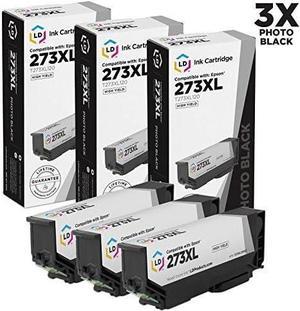 LD Products Remanufactured Ink Cartridge Replacements for Epson 273XL T273XL020 High Yield (Black, 3-Pack)