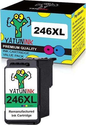 YATUNINK Remanufactured 246 Color Ink Cartridge Replacements for Canon CL-246XL 246 XL 246XL CL-244 Color Ink Cartridge for Canon Pixma MX492 MX490 TR4520 MG2522 TS3122 MG2922 MG3022 Printer(1 Color)