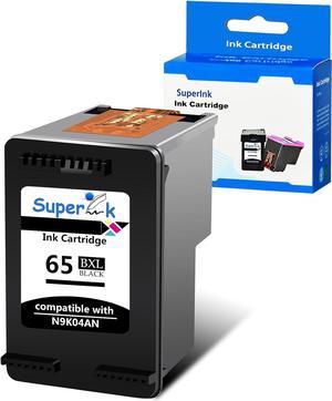 SuperInk Remanufactured Ink Cartridge Replacement for 65 65XL N9K04AN Compatible with HP Envy 5055 5058 5052 DeskJet 3755 2622 2655 2624 2652 3720 3721 3722 3723 3730 3732 3752 Printer( 1 Pack, Black)