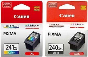 Canon PG-240XXL Extra High Capacity Black Ink Cartridge (5204B001) + CL-241XL Color Ink Cartridge (5208B001)