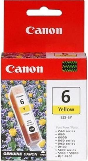 Canon Genuine BCI-6Y Yellow Ink Tank