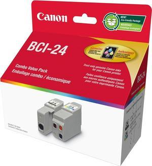 Canon Genuine BCI-24 Black/Colour Combo Value Pack