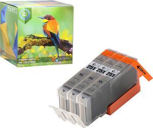 Ink Hero 3 Gray Ink Cartridges for CLI-251 PGI-250 PIXMA iP8720 MG6320 MG7120 MG7520 Printer Inks for Inkjet Printers