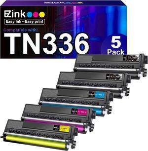 E-Z Ink (TM) Compatible Toner Cartridge Replacement for Brother TN336 TN-336 TN331 Compatible with HL-L8350CDW MFC-L8850CDW MFC-L8600CDW HL-L8350CDWT HL-L8250CDN (Black Cyan Magenta Yellow, 5 Pack)