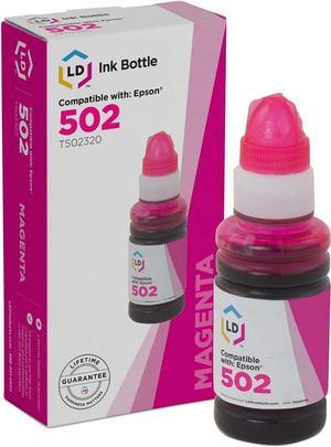 LD Compatible Ink Bottle Replacement for Epson 502 T502320-S (Magenta)