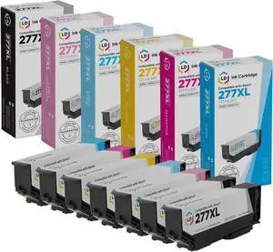 LD Remanufactured Ink Cartridge Replacements for Epson 277XL High Yield (2 Black, 1 Cyan, 1 Magenta, 1 Yellow, 1 Light Cyan, 1 Light Magenta, 7-Pack)